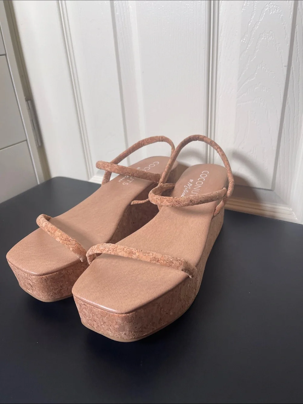 Coconuts by Matisse Blush Tan Cork Platform Sandals